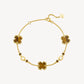 Tiger’s Eye Clover Bracelet Jewelry for Women - FIYTA