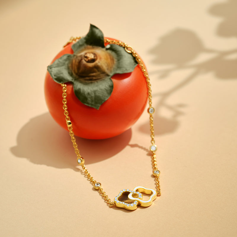 Lucky Persimmon Collection Women Bracelet - Golden Radiance - FIYTA
