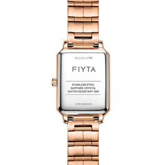 FIYTA Roman Radiance Bracelet Women's Quartz Watch DL21013.PWP detail image (White Dial / Rose Gold Strap / Stainless steel (DL21013.PWP))