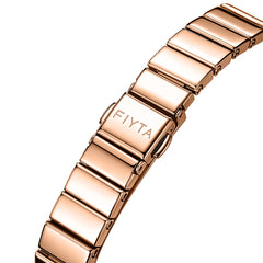 FIYTA Roman Radiance Bracelet Women's Quartz Watch DL21013.PWP detail image (White Dial / Rose Gold Strap / Stainless steel (DL21013.PWP))