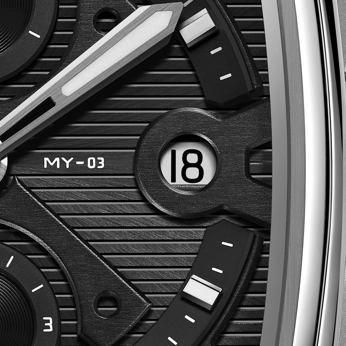 MOONYANG Chronograph Watch Spaceship - Lunar Soil Gray - FIYTA