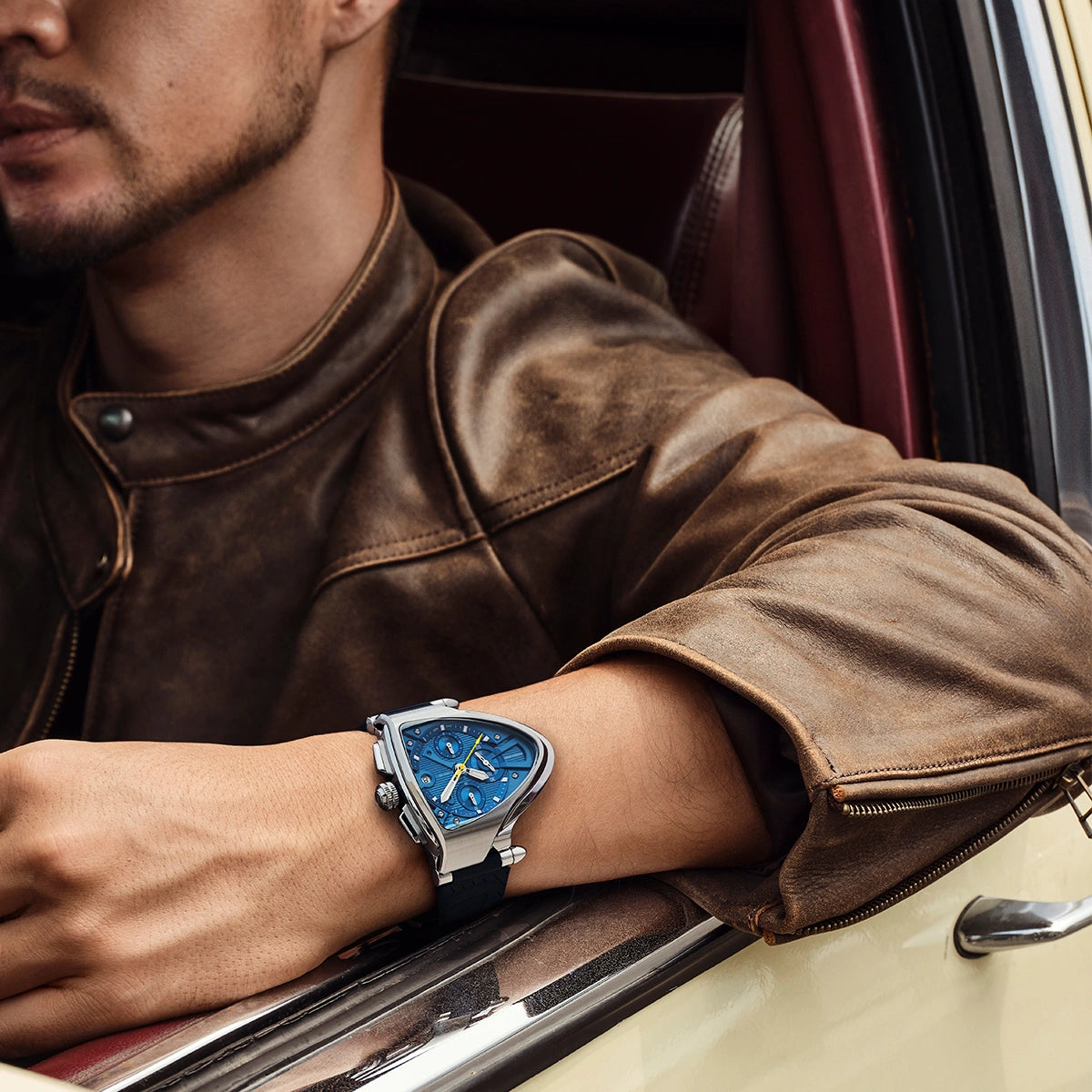 MOONYANG Chronograph Watch Spaceship - Nebula blue - FIYTA