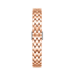 FIYTA Cocoa Zircon-Set Women's Quartz Watch L865018.PKPD detail photo (Brown Dial / Rose Gold Strap)