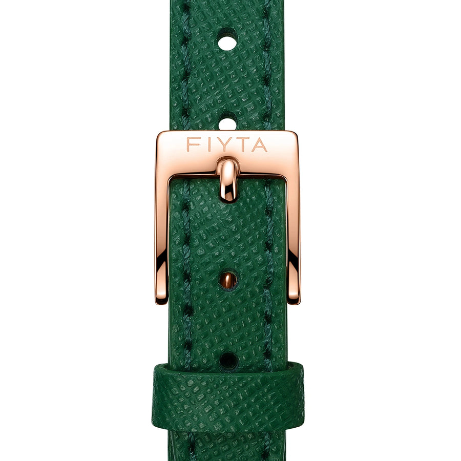FIYTA Enchanting Square Women's Quartz Watch DL21006.PNND detail image (Mint Green Dial / Mint Green Strap)