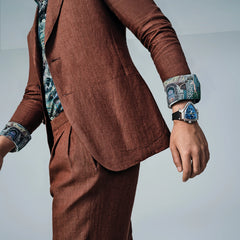 MOONYANG Chronograph Watch Spaceship - Nebula blue - FIYTA (853.1.22.3.3.08.C5)