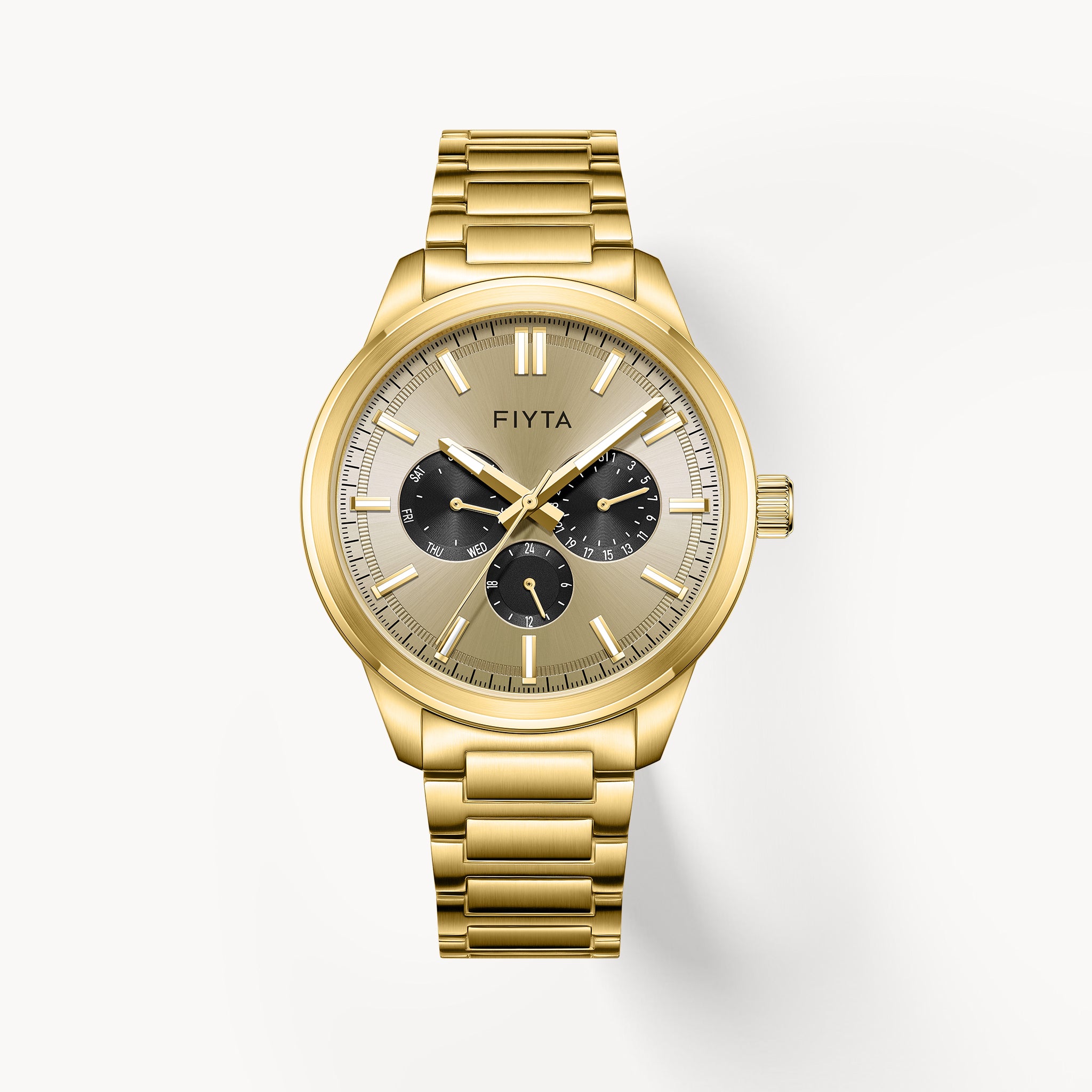 Joyart Collection Men's Quartz Gold Watches - FIYTA