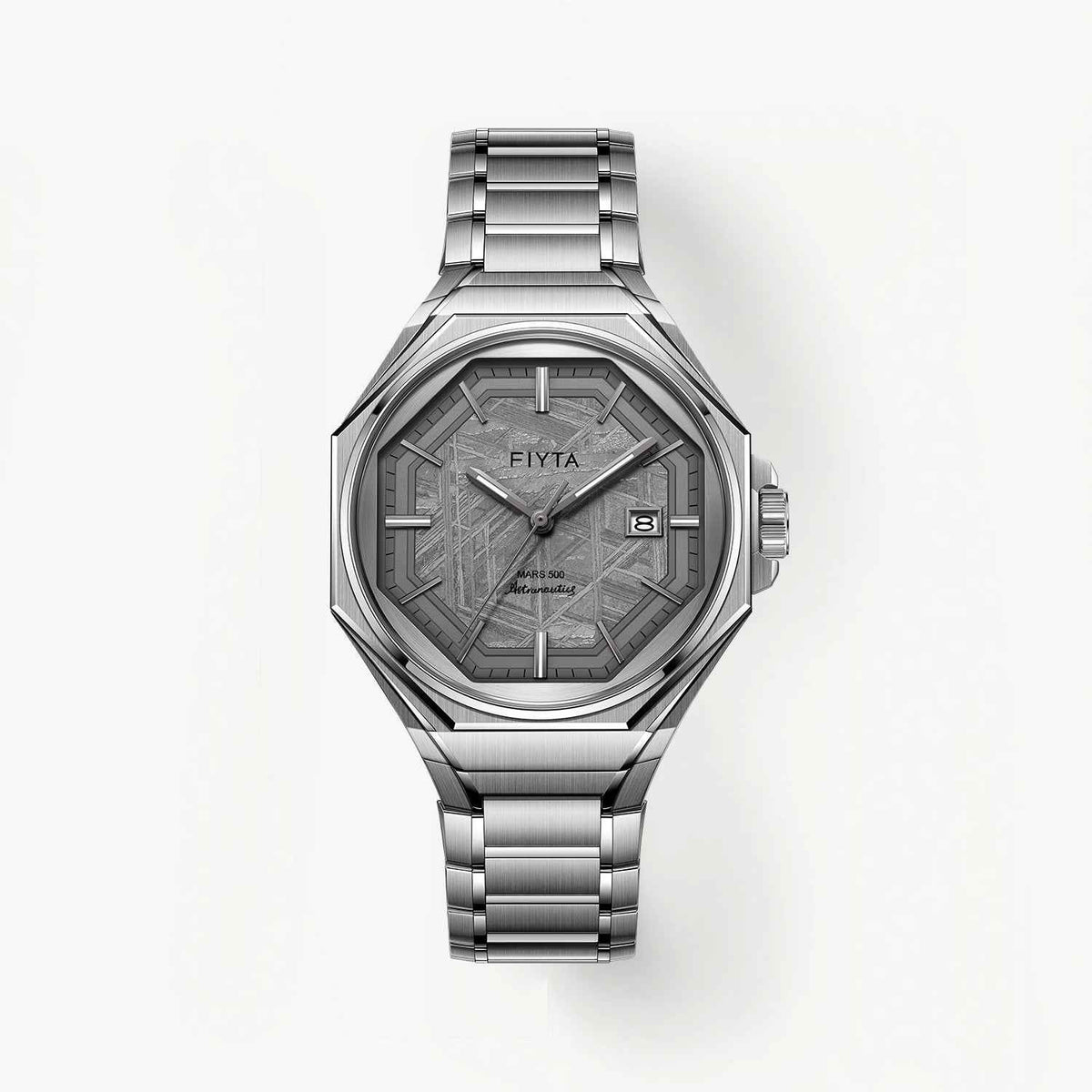 Aeronuatics Collection Men's Ultra-thin Mechanical Movement Watch with Meteorite Dial - FIYTA