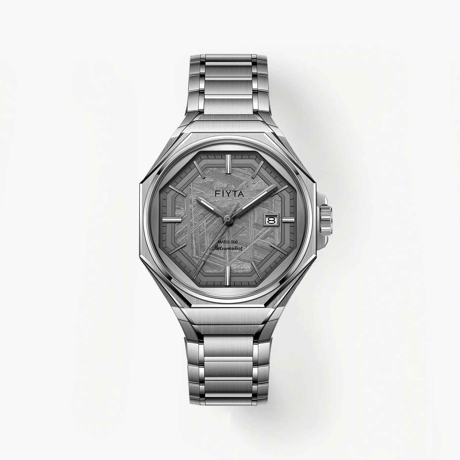 Aeronuatics Collection Men's Ultra-thin Mechanical Movement Watch with Meteorite Dial - FIYTA