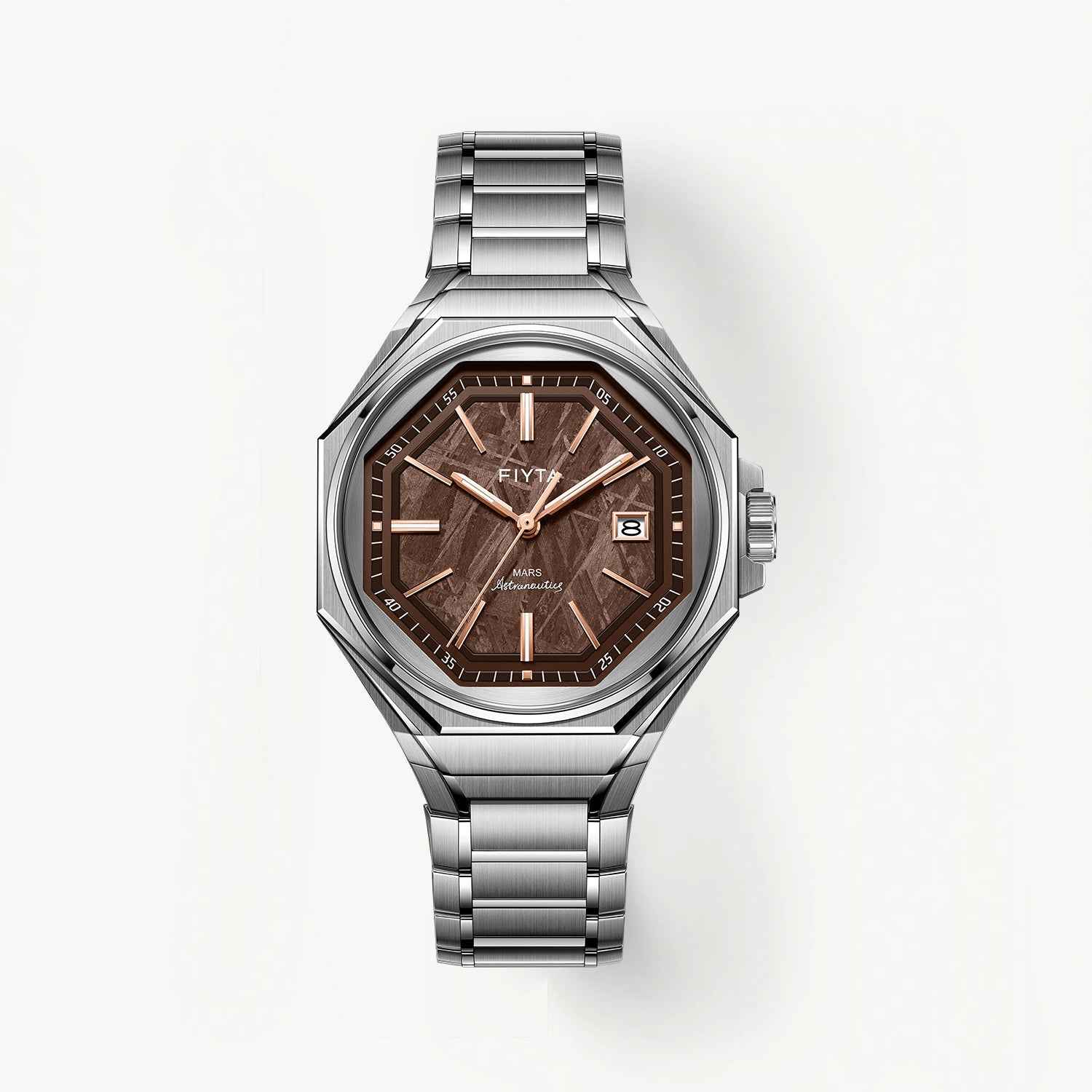 Aeronuatics Collection Men's Ultra-thin Mechanical Movement Watch with Meteorite Dial - FIYTA