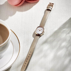 FIYTA Cocoa Women's Quartz Watch DL21008.PWS detail image (White Dial / Grey Strap) (DL21008.PWS)