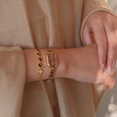FIYTA Eastern Grace Suzhou Embroidery Watch & Jewelry Gift Set L865039.GKG-AB0005.GSDG detail image (Persimmon Bracelet (AB0005.GSDG))