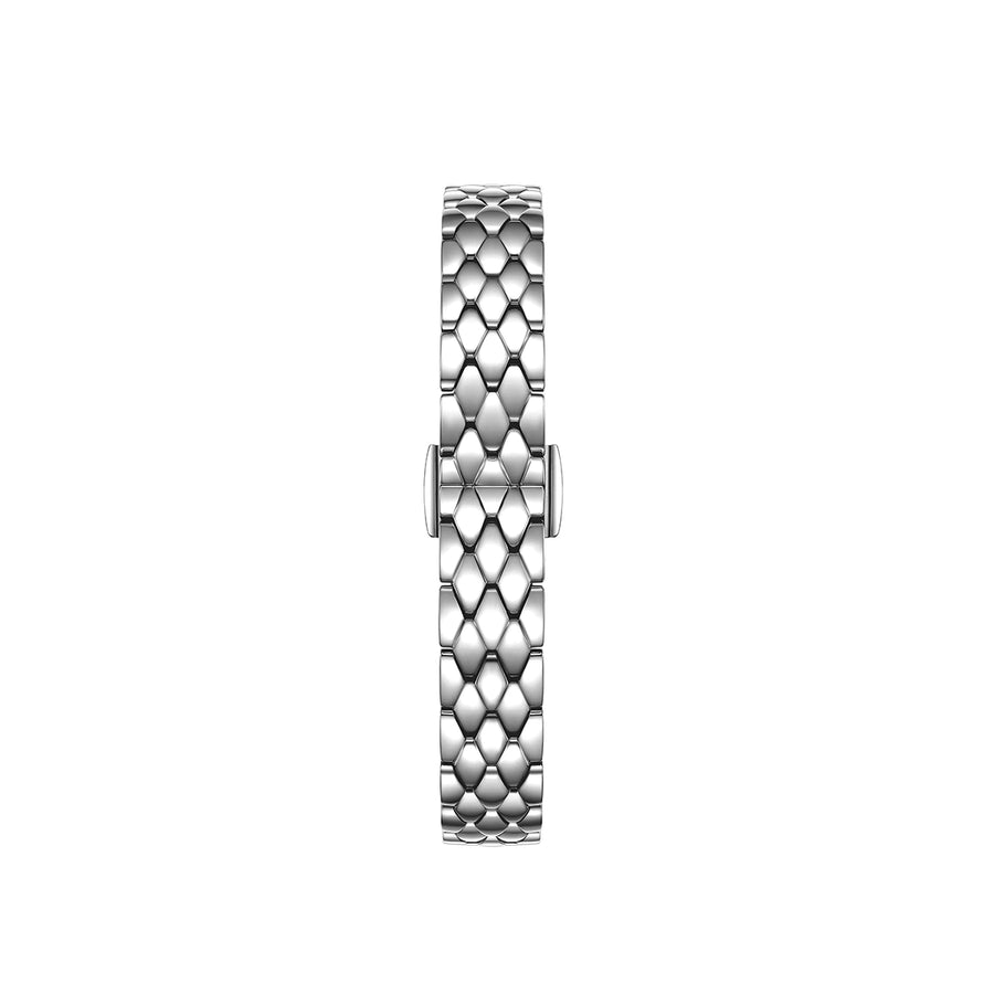 FIYTA Cocoa Zircon-Set Women's Quartz Watch L865018.WLWD detail photo (Navy Blue Dial / Silver Strap)