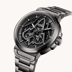 FIYTA Space Rocket Men's Automatic Watch DGA35011.HHH detail image (Black Dial / Black Strap)