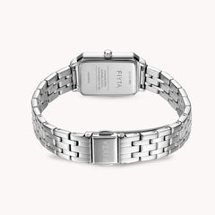 FIYTA Roman Radiance Bracelet Women's Quartz Watch DL21007.WNW detail image (Mint Green Dial / Silver Strap)