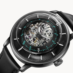 Extreme Collection Men's Automatic 3D Time Display Watch - FIYTA (WGA868003.BBB)