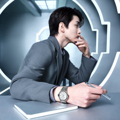 FIYTA Astronaut Automatic Men's Automatic Watch GA856000.WWW detail image (Silver Dial / Silver Strap)