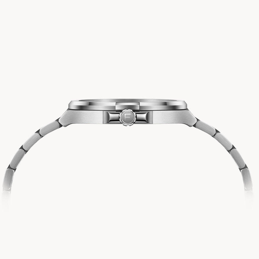 FIYTA Astronaut Automatic Men's Automatic Watch GA856000.WHW detail image (Black Dial / Silver Strap)