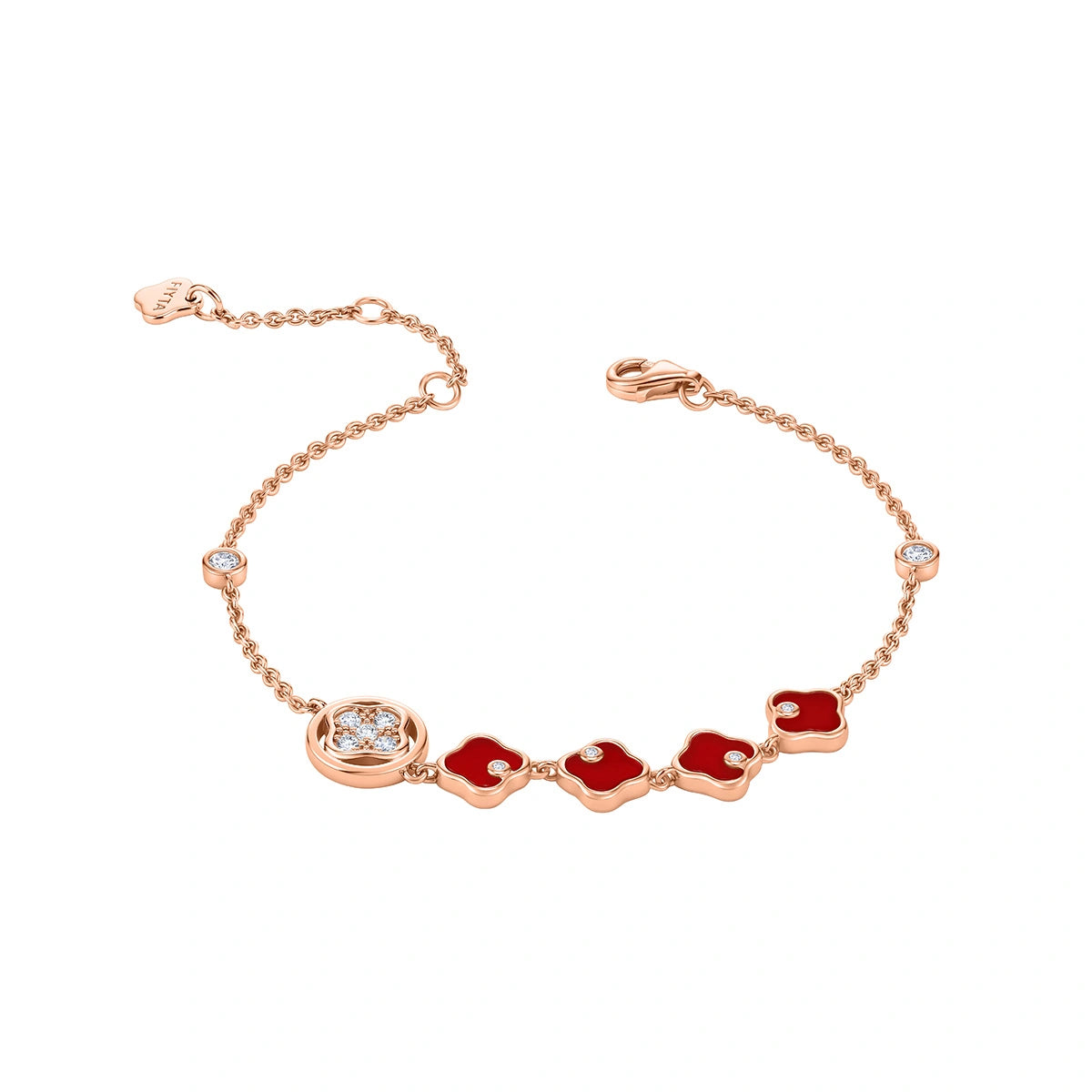 Eastern Grace Collection Women's Watch & Persimmon Bracelet Gift Set - FIYTA