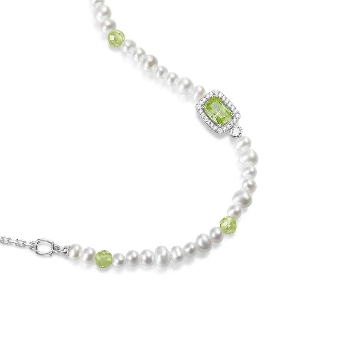 Sugar Cube Collection Women Pearl Bracelet - Mint Green