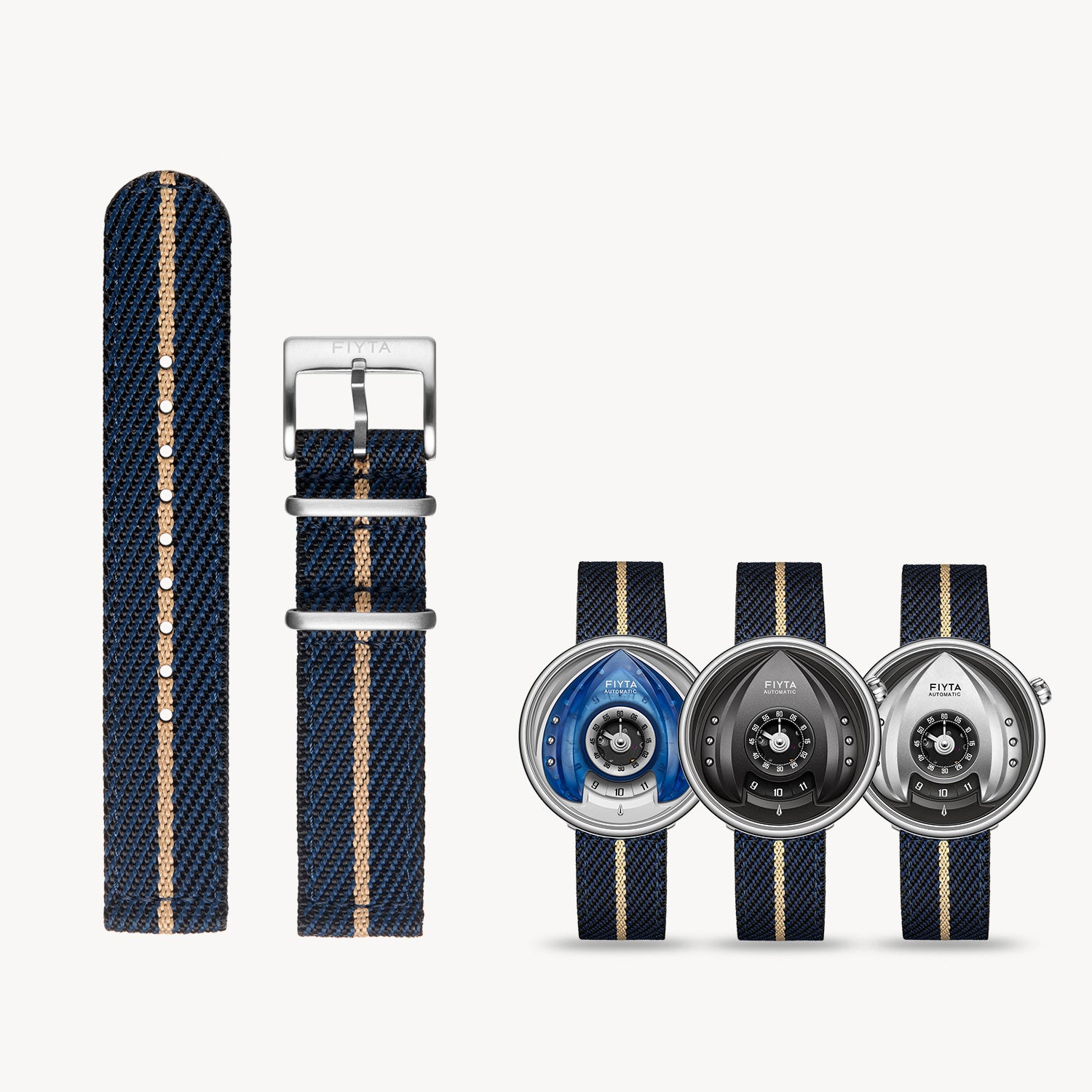 "Space Shuttle" Replacement Strap - Navy Blue - FIYTA