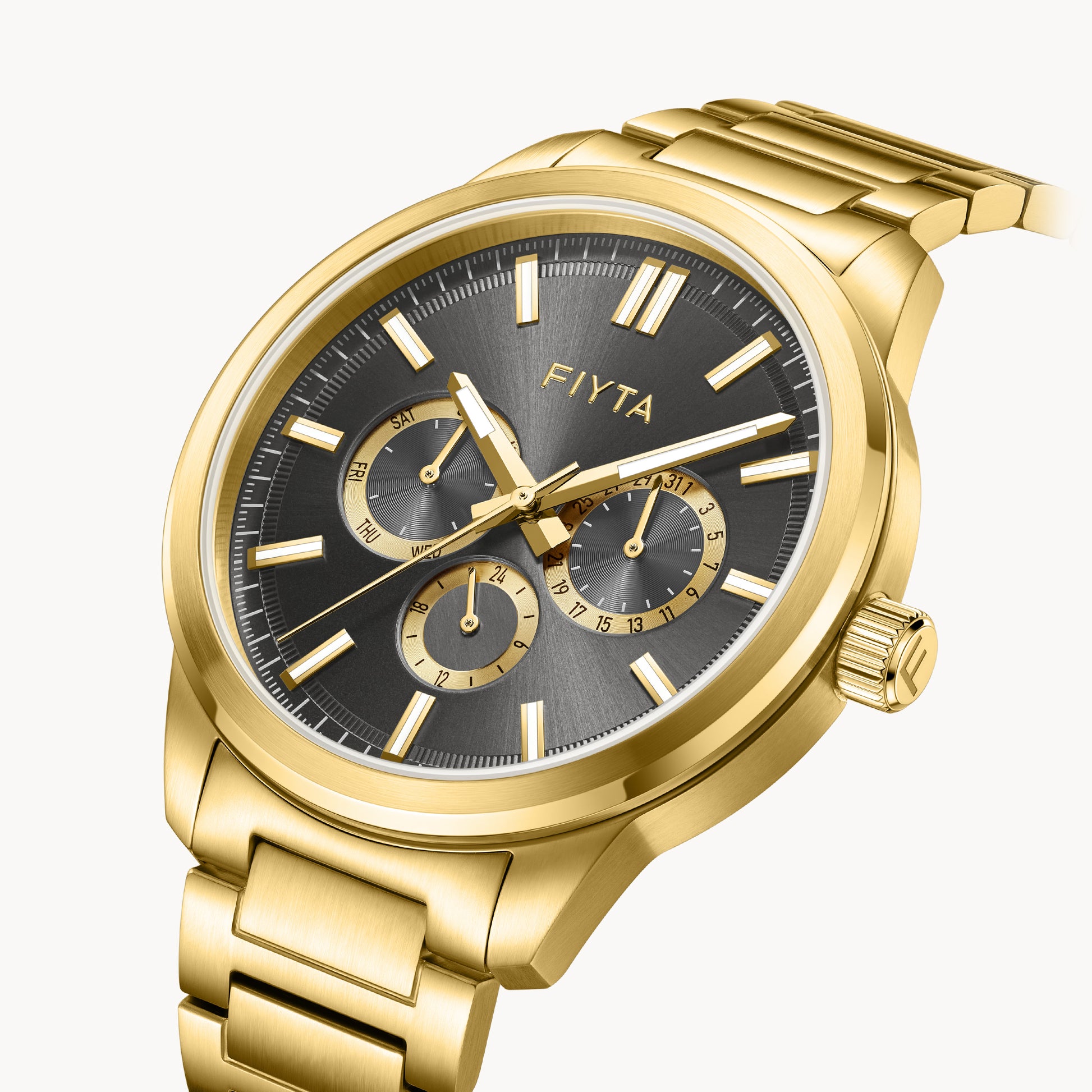Joyart Collection Men's Quartz Gold Watches - FIYTA