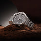 Aeronuatics Collection Men's Ultra-thin Mechanical Movement Watch with Meteorite Dial - FIYTA