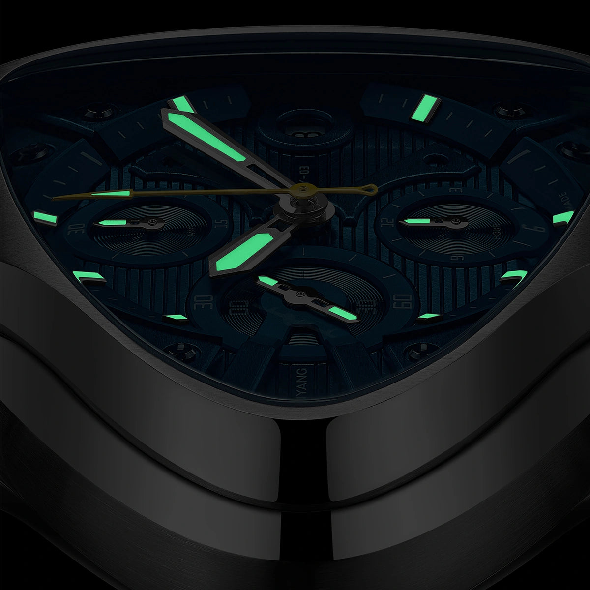 MOONYANG Chronograph Watch Spaceship - Nebula blue - FIYTA