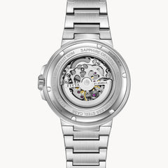 FIYTA Space Rocket Men's Automatic Watch DGA35011.WLW detail image (Navy Blue Dial / Silver Strap)
