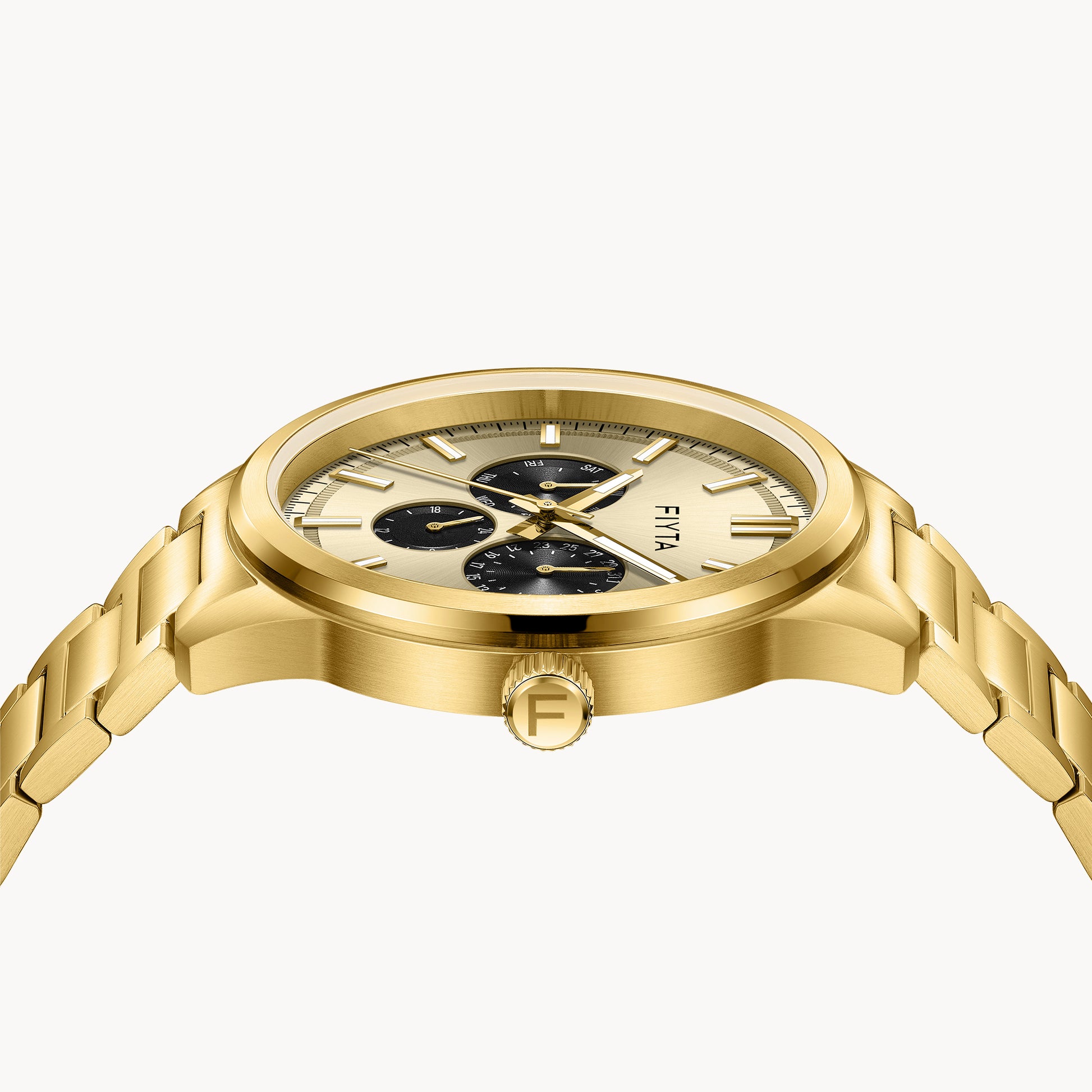 Joyart Collection Men's Quartz Gold Watches - FIYTA