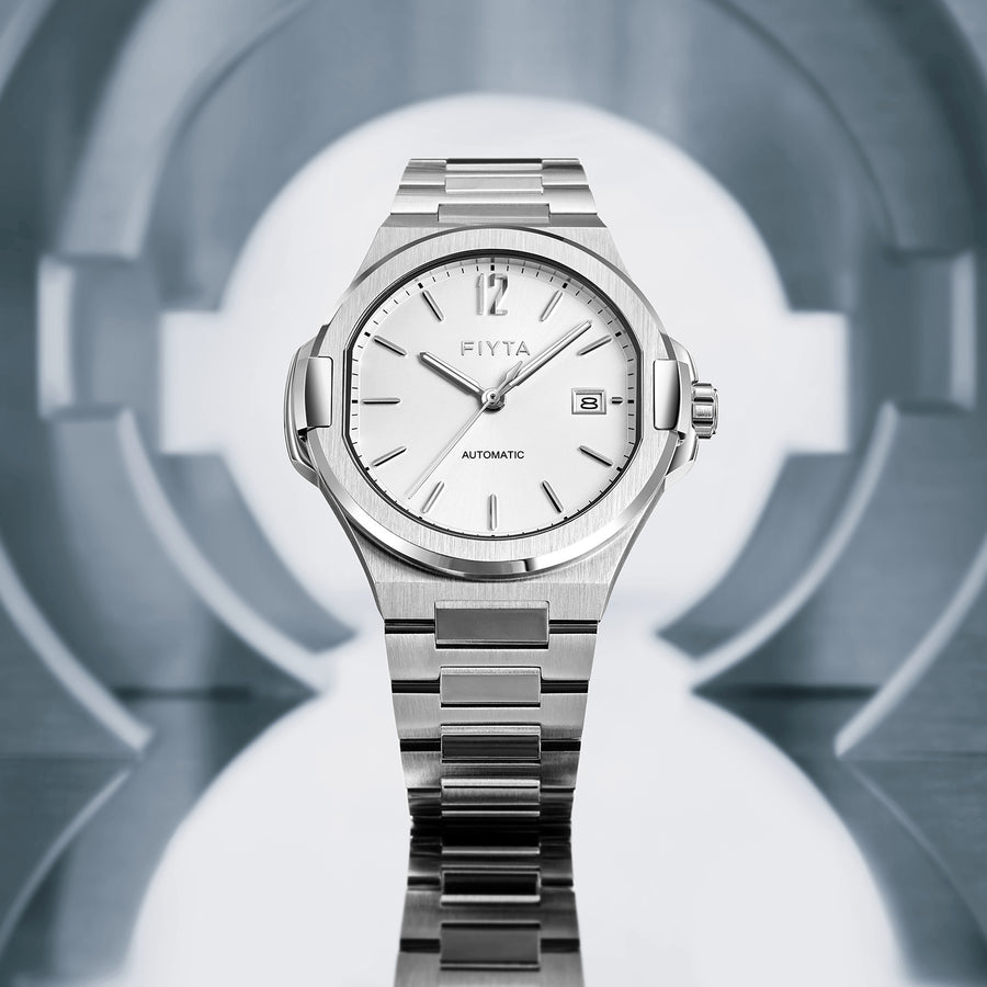 FIYTA Astronaut Automatic Men's Automatic Watch GA856000.WWW detail image (Silver Dial / Silver Strap)