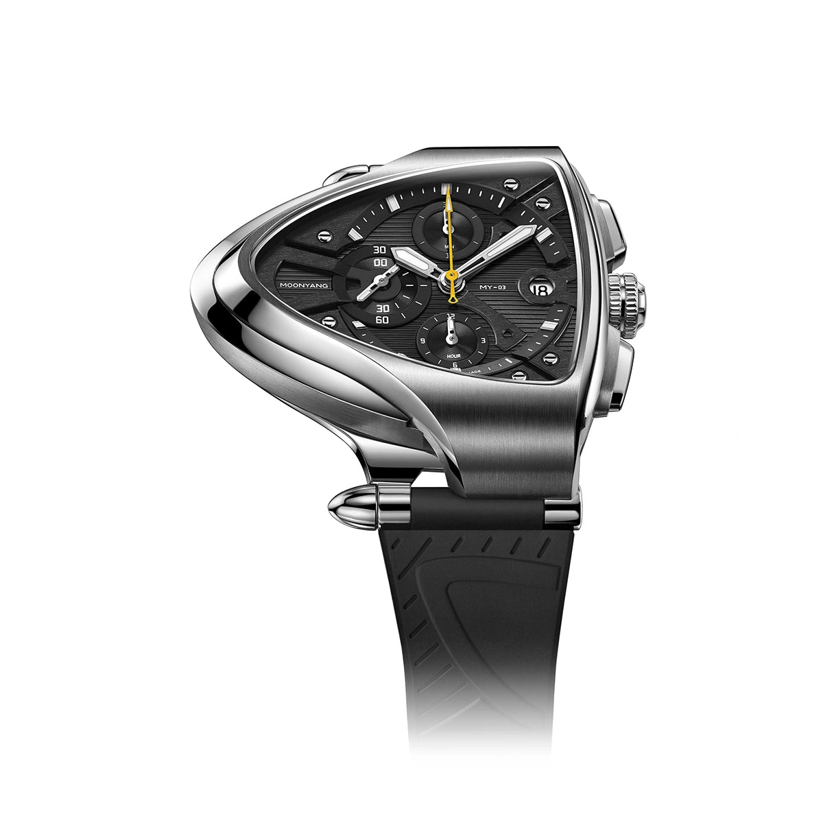 MOONYANG Chronograph Watch Spaceship - Lunar Soil Gray - FIYTA