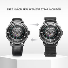 Extreme Collection Men's Automatic 3D Time Display Watch - FIYTA (WGA868003.BBB)