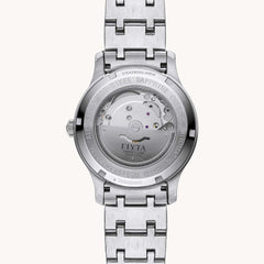 FIYTA Minimalist Automatic Men's Automatic Watch (No Returns Or Exchanges) DGA29005.WBW detail image (Black Dial / Silver Strap — Final Sale)