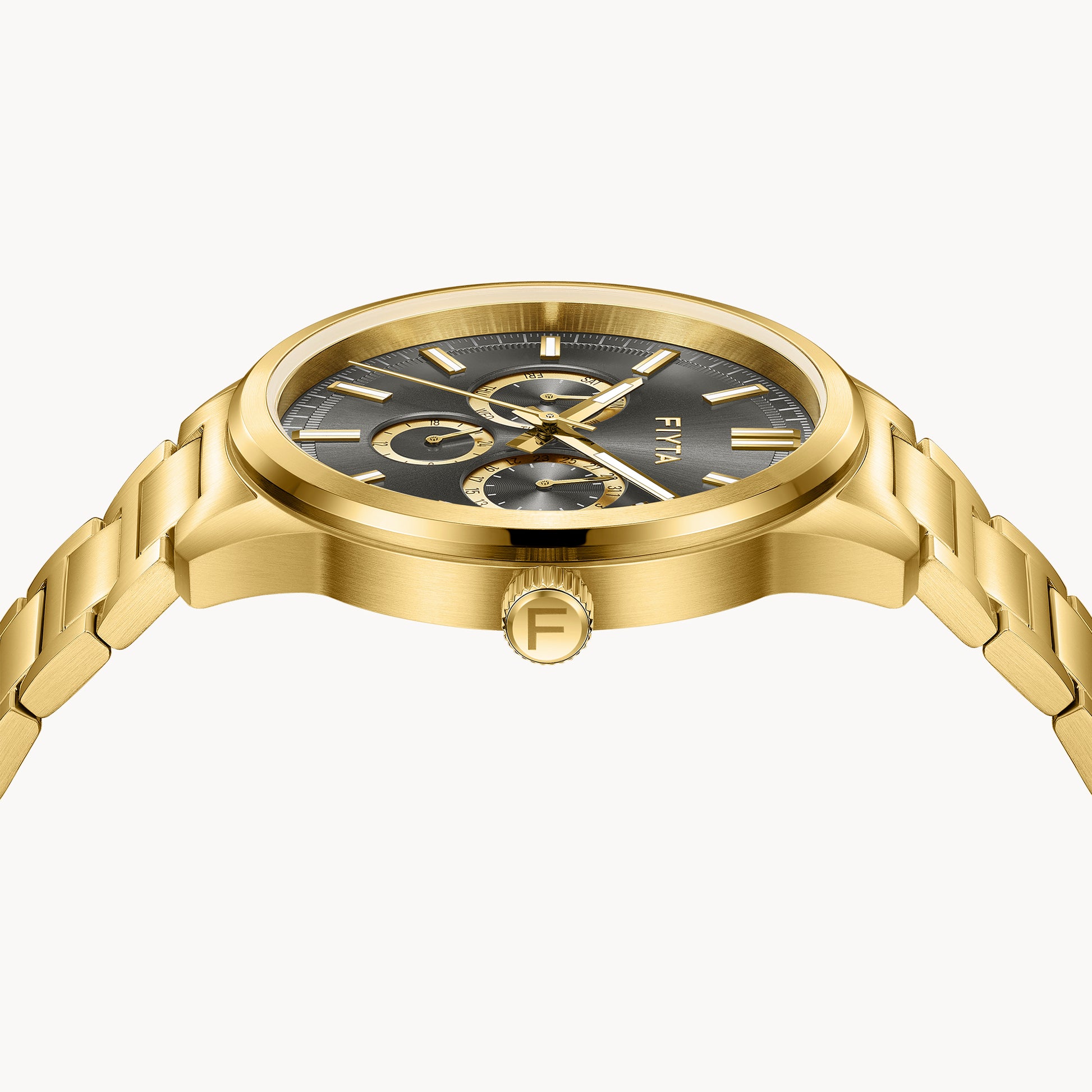 Joyart Collection Men's Quartz Gold Watches - FIYTA