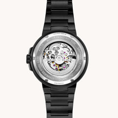 FIYTA Space Capsule Men's Automatic Watch 42 mm DGA35001.BBBS.B detail image (Black Dial / Black Strap / Stainless steel) (DGA35001.BBBS.B)