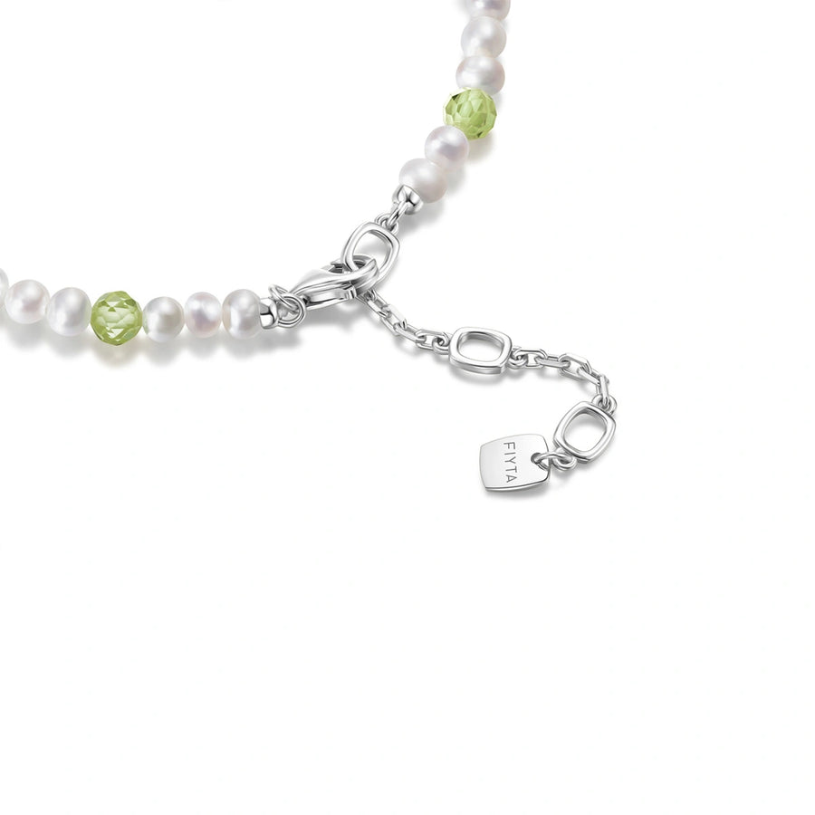 Sugar Cube Collection Women Pearl Bracelet - Mint Green