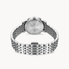 FIYTA Timeless Pair Women's Quartz Watch DL802002.WWW detail image (White Dial / Silver Strap) (DL802002.WWW)