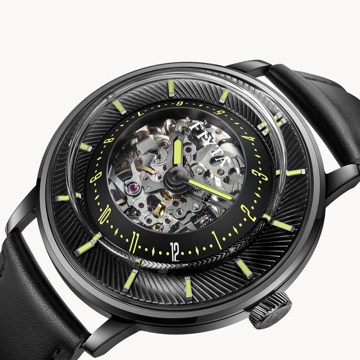 Extreme Collection Men's Automatic 3D Time Display Watch - FIYTA