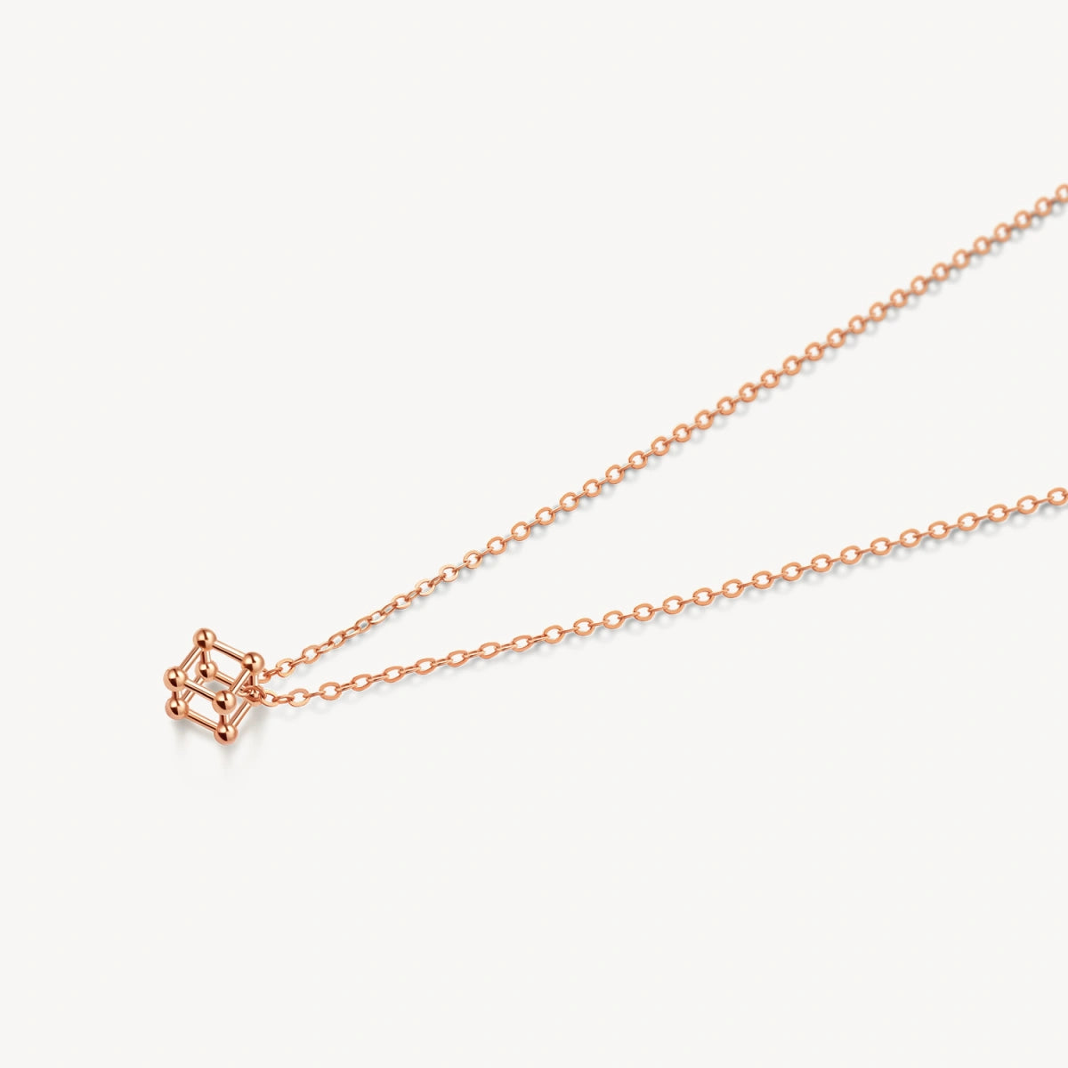 Rose-Gold Magic Cube Necklace - FIYTA