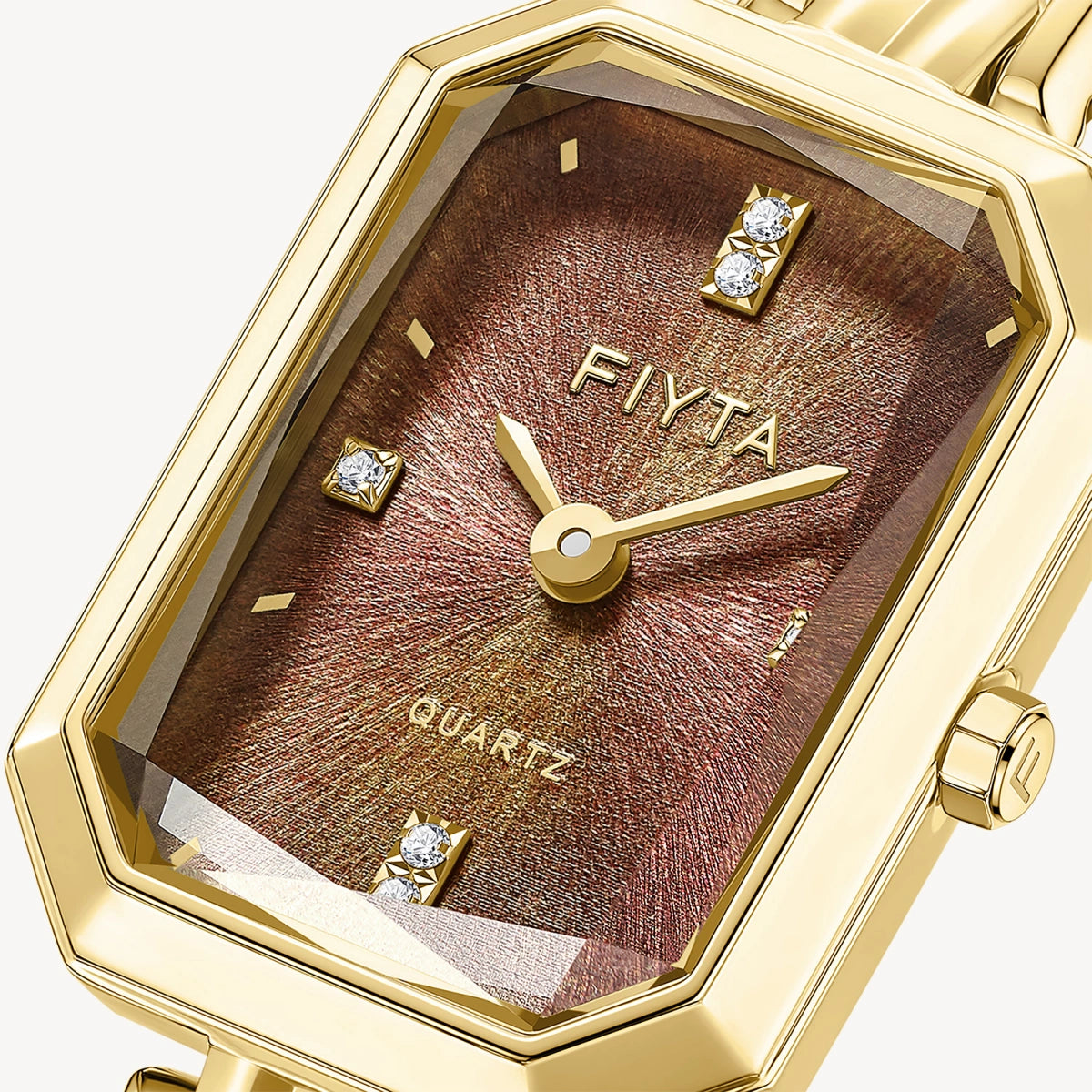 Eastern Grace Collection Women's Watch & Persimmon Bracelet Gift Set - FIYTA