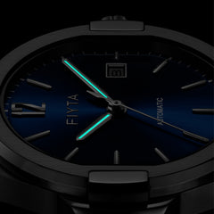 FIYTA Astronaut Automatic Men's Automatic Watch GA856000.WLW detail image (Navy Blue Dial / Silver Strap)