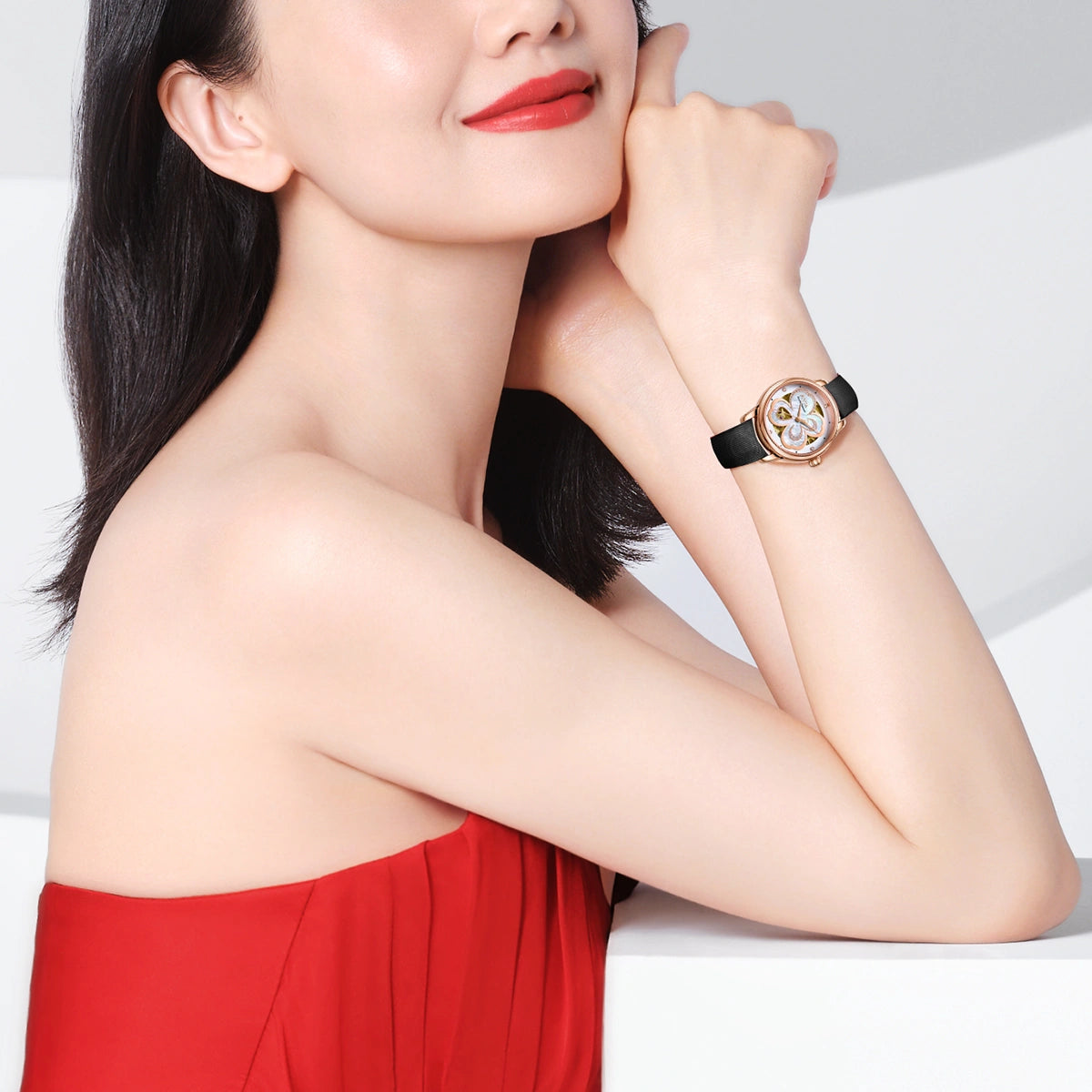 Clover Collection Ladies' Classic Diamond Automatic Watch - FIYTA