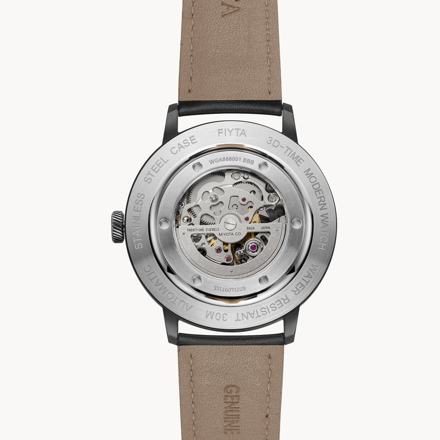 Extreme Collection Men's Automatic 3D Time Display Watch - FIYTA (WGA868003.BBB)