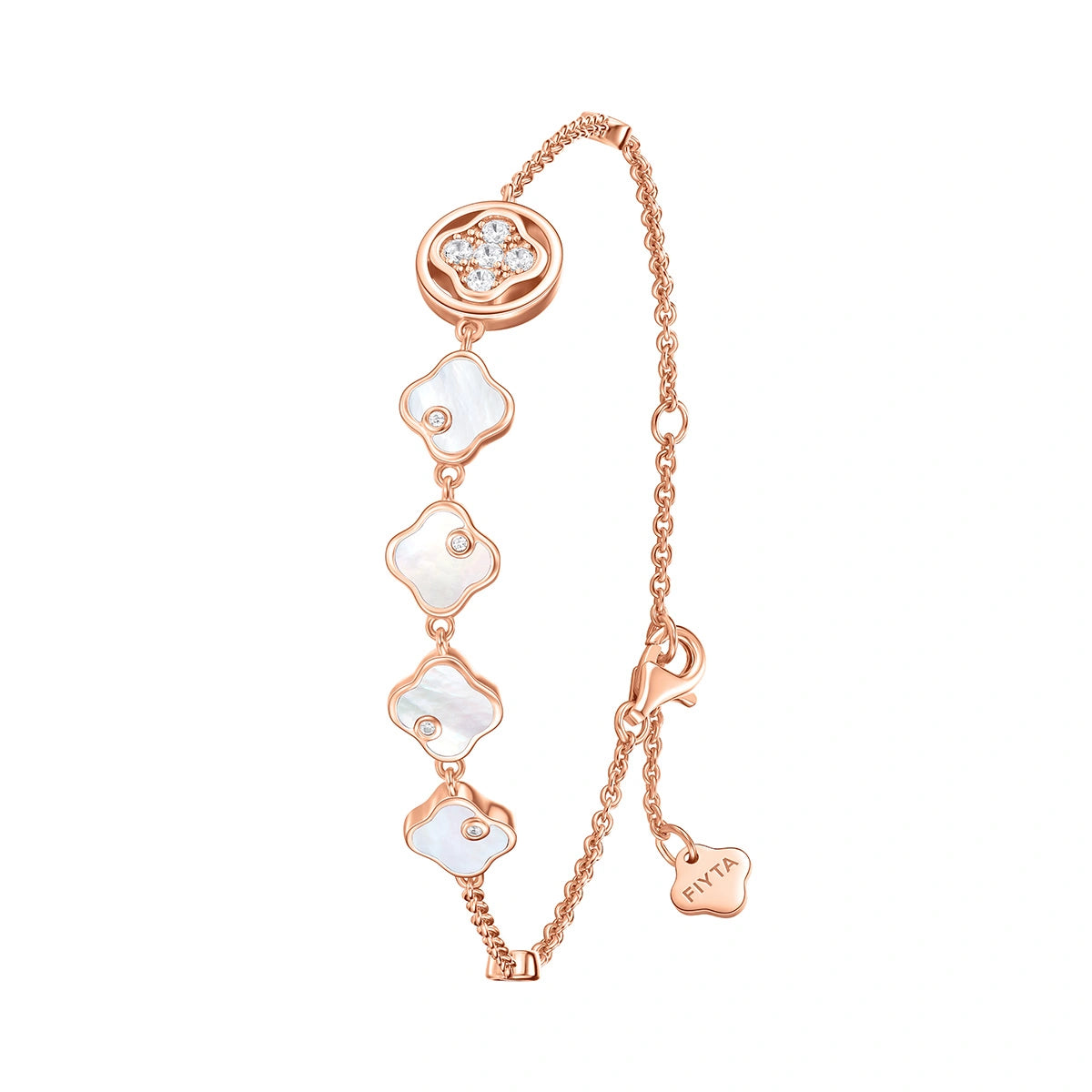 Lucky Persimmon Collection Women Bracelet - Ruyi White - FIYTA