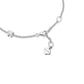 FIYTA Little Luck Four-Leaf Clover Bracelet AB0015.WSDG worn on the wrist (Aqua Blue)