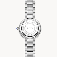 FIYTA Aurora Women's Quartz Watch L865026.WWW detail image (White Dial / Silver Strap)