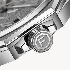 FIYTA Mars-500 Men's Automatic Watch GA880002.WHW detail image (Grey Dial / Silver Strap / Stainless steel (GA880002.WHW))