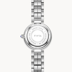FIYTA Aurora Women's Quartz Watch L865027.WLW detail image (Navy Blue Dial / Silver Strap)