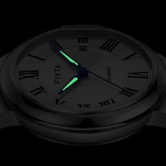 FIYTA Heart Lock Men's Automatic Watch GA803001.WWW detail image (Silver Dial / Silver Strap / Stainless steel (GA803001.WWW))