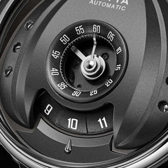 Interstellar Collection "Space Shuttle" Men's Mechanical Watch - FIYTA (Black Dial / Black Strap)